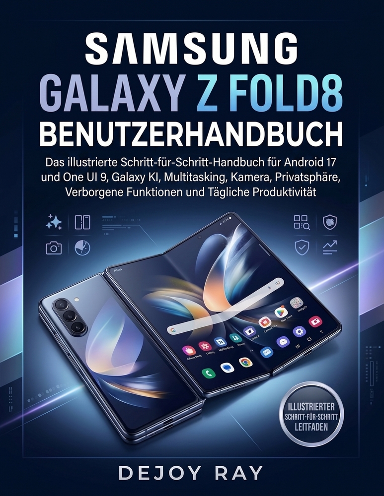 Samsung Galaxy Z Fold8 Benutzerhandbuch: Das illustrierte Schritt-für-Schritt-Handbuch für Android 17 und One UI 9, Galaxy AI, Multitasking, Kamera, D cover