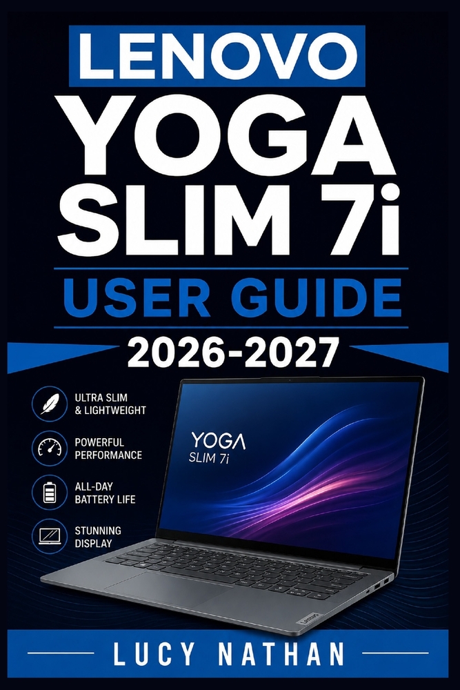 LENOVO YOGA SLIM 7i USER GUIDE 2026-2027: The Complete Beginner to Expert Handbook for Setup, Windows 11 Copilot+ AI Features, Aura Smart Modes, Batte cover