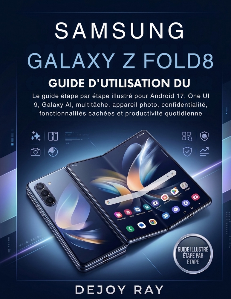 Guide d'Utilisation Du Samsung Galaxy Z Fold8: Guide illustré étape par étape pour Android 17 et One UI 9, Galaxy AI, multitâche, appareil photo, conf cover