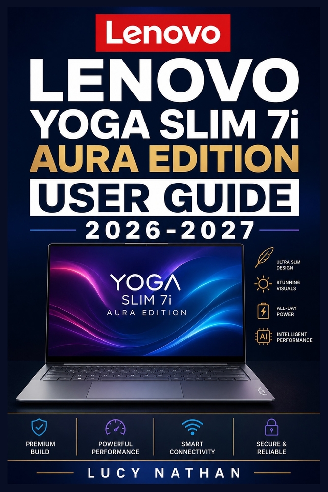 LENOVO YOGA SLIM 7i AURA EDITION USER GUIDE 2026-2027: The Complete Illustrated Manual for Beginners and Seniors - Master Setup, Smart Modes, Copilot cover