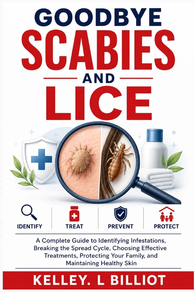 Goodbye Scabies and Lice: A Complete Guide to Identifying Infestations, Breaking the Spread Cycle, Choosing Effective Treatments, Protecting Your Fami cover