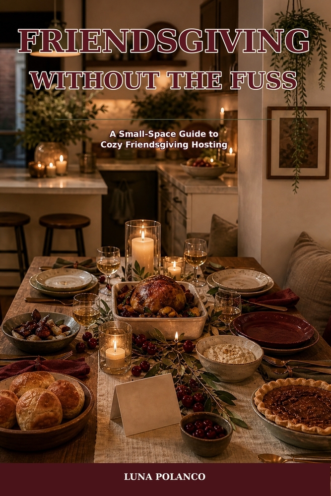 Friendsgiving Without the Fuss: A First-Time Host's Guide to Potluck Planning, Make-Ahead Menus, Budget-Friendly Food, and a Stress-Free Celebration cover