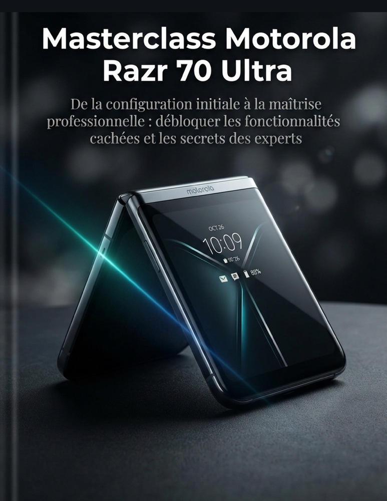 Masterclass Motorola Razr 70 Ultra: De la configuration initiale à la maîtrise professionnelle: débloquer les fonctionnalités cachées et les secrets d cover