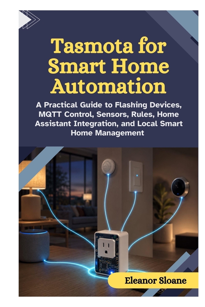 Tasmota for Smart Home Automation: A Practical Guide to Flashing Devices, MQTT Control, Sensors, Rules, Home Assistant Integration, and Local Smart Ho cover