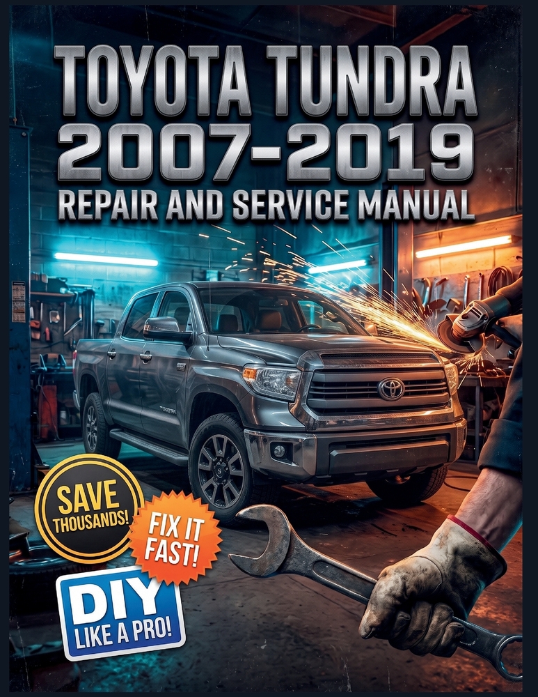 TOYOTA TUNDRA 2007-2019 Repair and Service Manual: The Complete Illustrated Step-by-Step Guide to Dealership-Level Diagnostics, Routine Maintenance, a cover