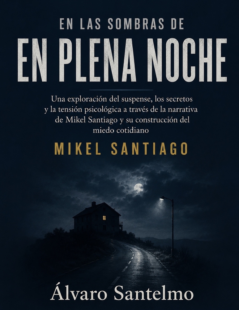 En las sombras de En plena noche: Una exploración del suspense, los secretos y la tensión psicológica a través de la narrativa de Mikel Santiago y su cover