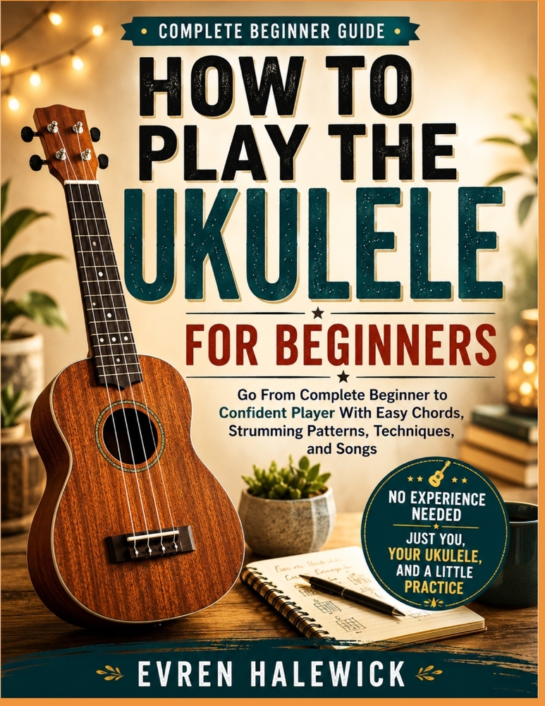 Complete Beginners Guide: HOW PLAY TO THE UKULELE FOR BEGINNERS: Go From Complete Beginners To Confident Player With Easy Chords, Strumming Patterns, cover