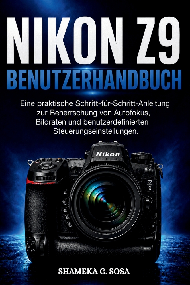 Nikon Z9 Benutzerhandbuch: Eine praktische Schritt für Schritt-Anleitung zur Beherrschung von Autofokus, Bildraten und benutzerdefinierten Steuerungse cover