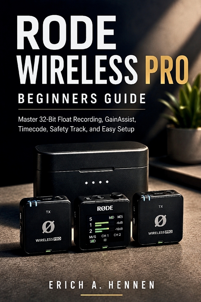 Rode Wireless Pro Beginners Guide: Master 32-Bit Float Recording, GainAssist, Timecode, Safety Track, and Easy Setup cover