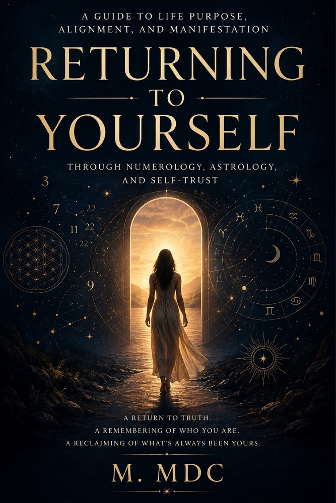 Returning to Yourself: A Guide to Life Purpose, Alignment, and Manifestation Through Numerology, Astrology, and Self-Trust cover