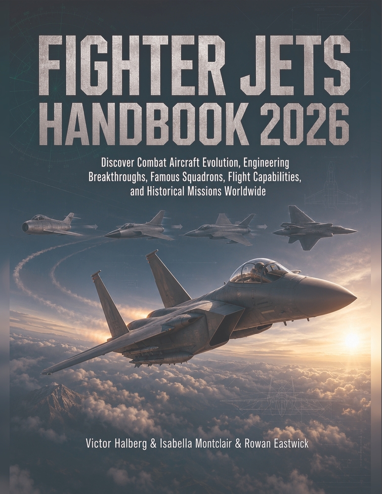 Fighter Jets Handbook 2026: Discover Combat Aircraft Evolution, Engineering Breakthroughs, Famous Squadrons, Flight Capabilities, and Historical Missi cover