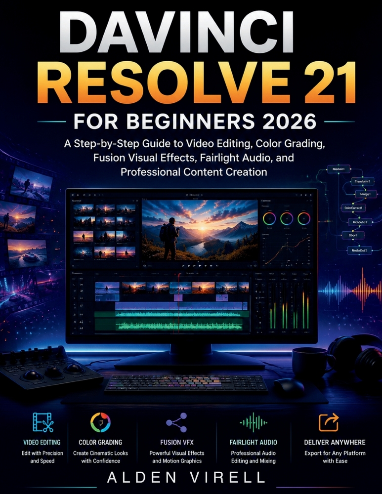 DaVinci Resolve 21 for Beginners 2026 cover