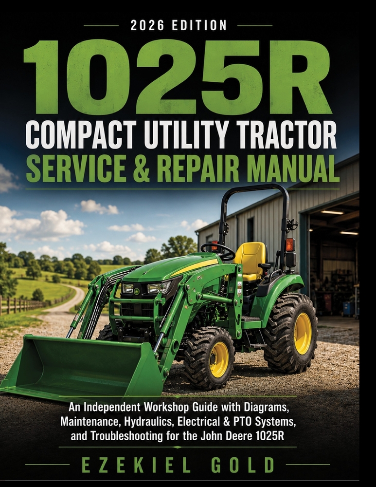 1025R Compact Utility Tractor Service & Repair Manual: An Independent Workshop Guide with Diagrams, Maintenance, Hydraulics, Electrical & PTO Systems, cover