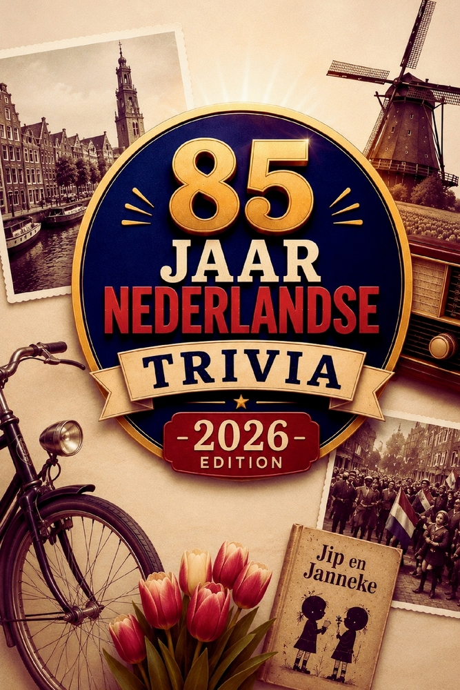 85 Jaar Nederlandse Trivia: 100 Vragen en Weetjes over Muziek, Film, Televisie, Sport, Geschiedenis & Nostalgie - 2026 Editie cover