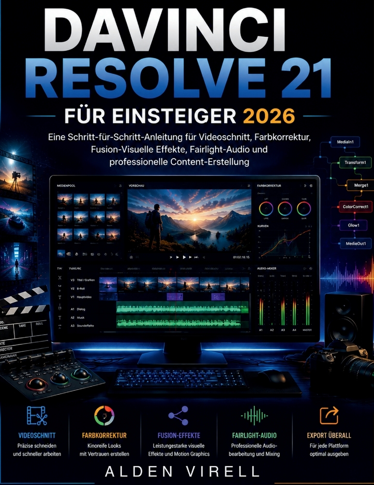 DaVinci Resolve 21 für Anfänger 2026 cover