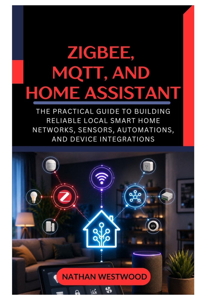 Zigbee, MQTT, and Home Assistant: The Practical Guide to Building Reliable Local Smart Home Networks, Sensors, Automations, and Device Integrations cover