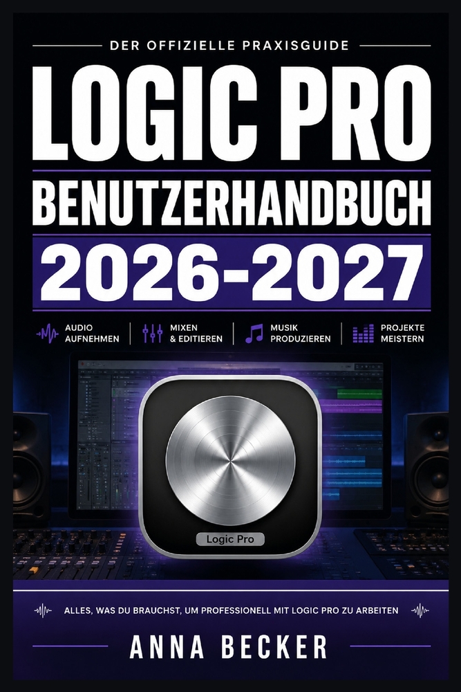 Logic Pro Benutzerhandbuch 2026-2027: Der Praktische Leitfaden für Musikproduktion, Aufnahme, Mixing und Sounddesign am Mac - Schritt für Schritt vom cover