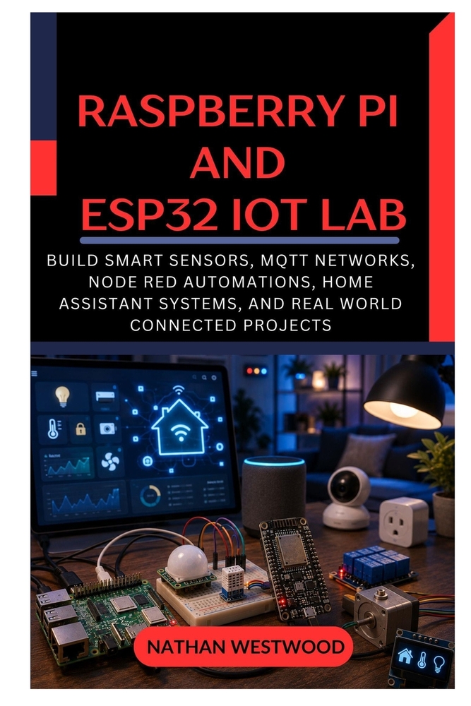 Raspberry Pi Smart Home Projects: A Practical Guide to Home Assistant, Node RED, MQTT, Zigbee, Sensors, Dashboards, and Local Automation cover