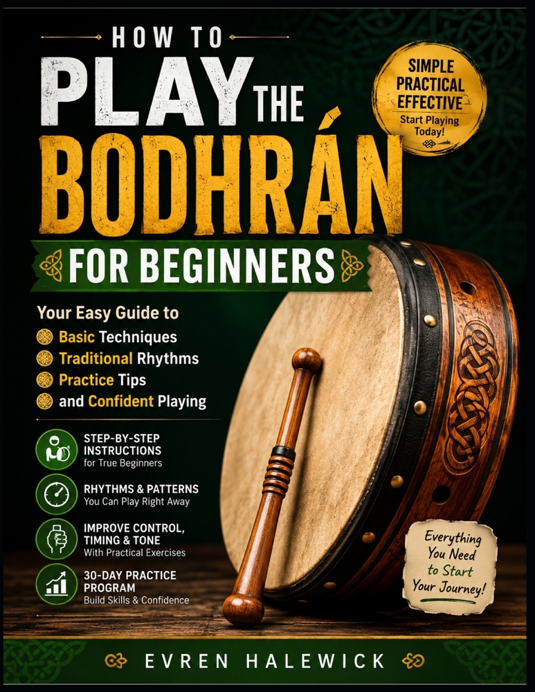 How To Play The Bodhrán For Beginners: Your Easy Guide to Basic Techniques, Traditional Rhythms, Practice Tips, and Confident Playing cover