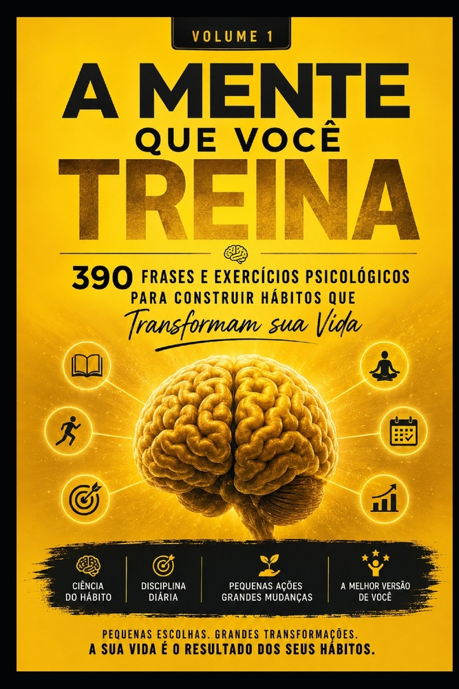 A Mente que você Treina: 390 frases e exercicios psicologicos para costruir que transformam sua vida cover