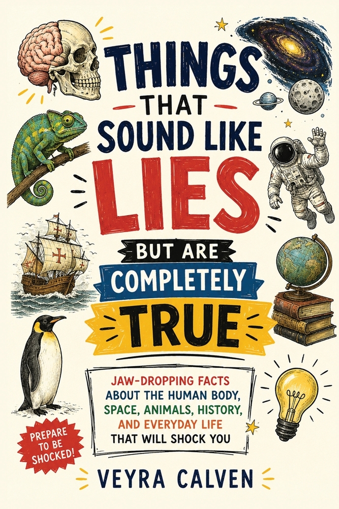 Things That Sound Like Lies But Are Completely True: Jaw-Dropping Facts About the Human Body, Space, Animals, History, and Everyday Life That Will Sho cover