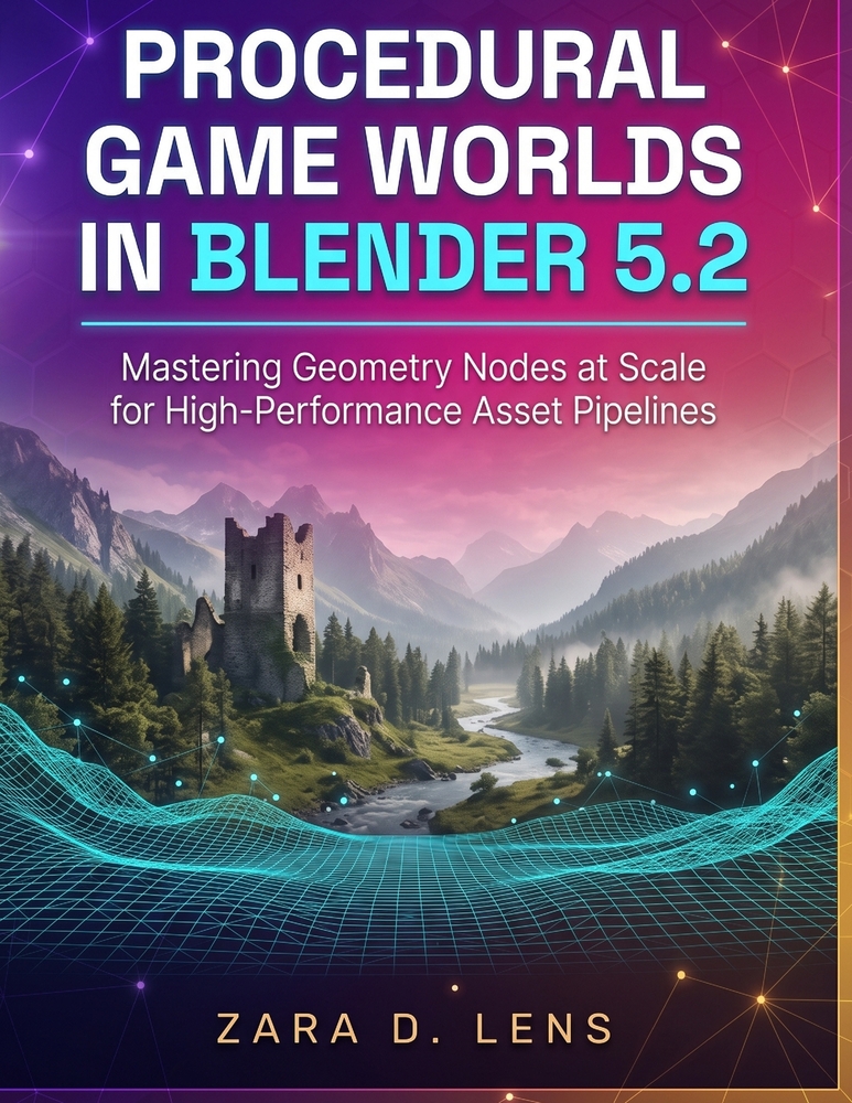 Procedural Game Worlds in Blender 5.2: Mastering Geometry Nodes at Scale for High-Performance Asset Pipelines cover