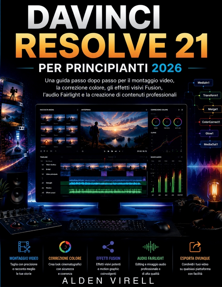 DaVinci Resolve 21 per principianti 2026 cover