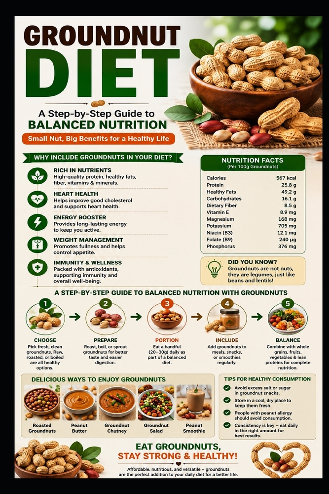 groundnut Diet: A Step-by-Step Guide to Balanced Nutrition: Health cover
