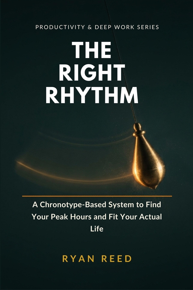 The Right Rhythm: Find Your Real Peak Hours, Build a Morning Routine That Survives Your Actual Life, and Stop Forcing a 5 A.M. Wake-Up Your Body Clock cover