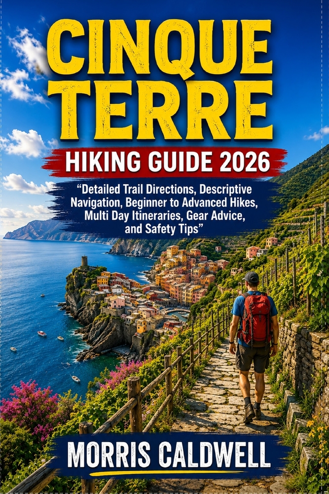Cinque Terre Hiking Guide 2026: "Detailed Trail Directions, Descriptive Navigation, Beginner to Advanced Hikes, Multi Day Itineraries, Gear Advice, an cover