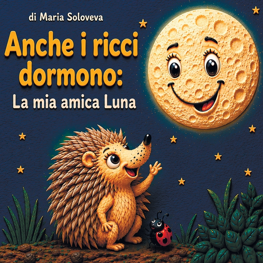 Anche i ricci dormono: La mia amica Luna: Una dolce storia della buonanotte per i più piccoli sulle fasi della Luna cover