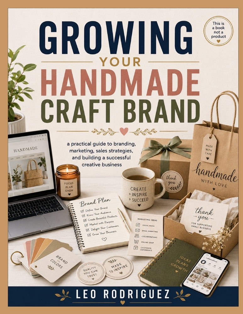 Growing Your Handmade Craft Brand: a practical guide to branding, marketing, sales strategies, and building a successful creative business cover