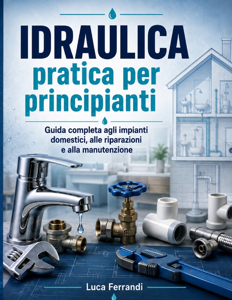 Idraulica pratica per principianti: Guida completa agli impianti domestici, alle riparazioni e alla manutenzione cover