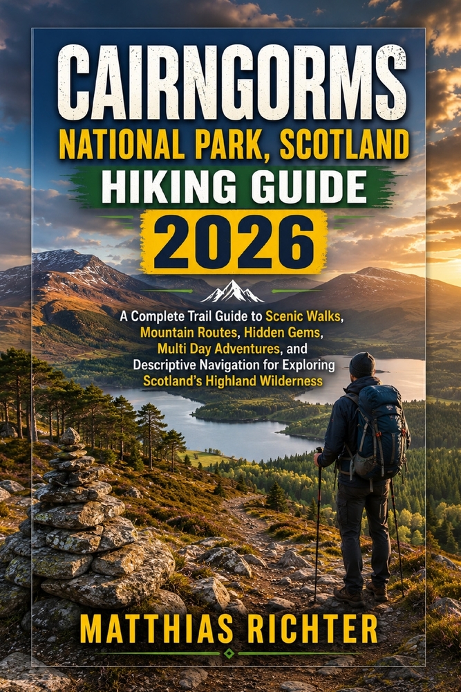 Cairngorms National Park, Scotland Hiking Guide 2026: A Complete Trail Guide to Scenic Walks, Mountain Routes, Hidden Gems, Multi Day Adventures, and cover