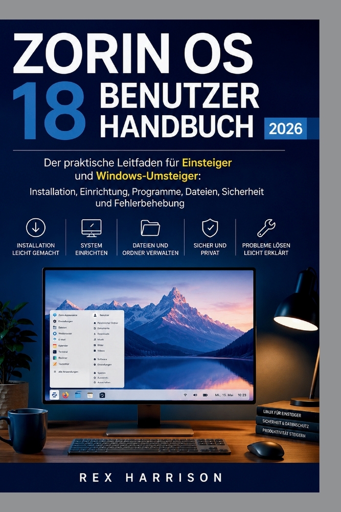 Zorin OS 18 Benutzerhandbuch 2026: Der praktische Leitfaden für Einsteiger und Windows-Umsteiger: Installation, Einrichtung, Programme, Dateien, Siche cover
