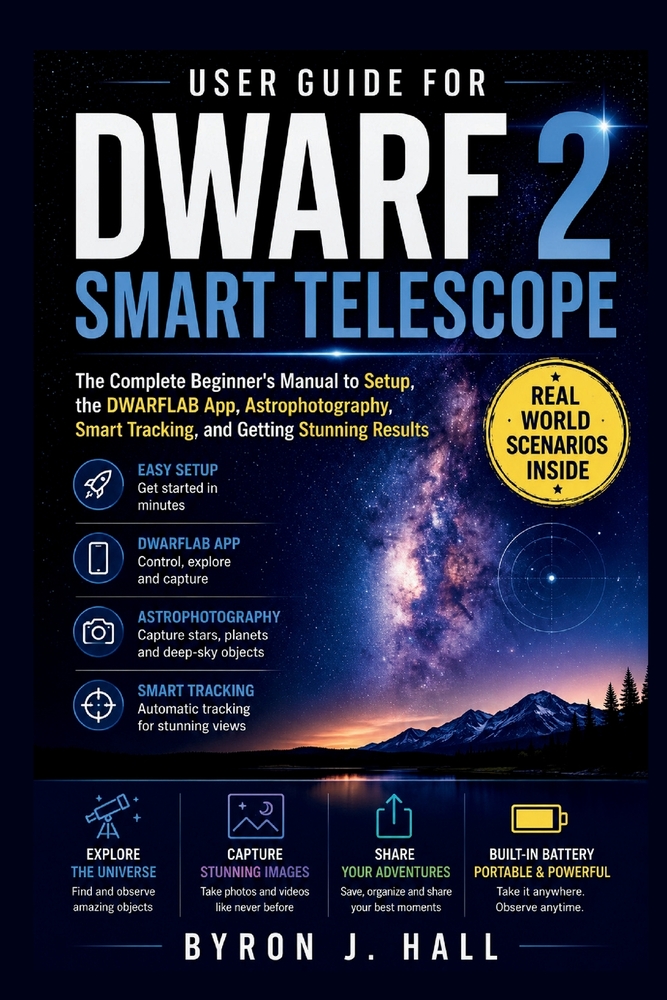 User Guide for DWARF 2 SMART TELESCOPE: The Complete Beginner's Manual to Setup, the DWARFLAB App, Astrophotography, Smart Tracking, and Getting Stunn cover