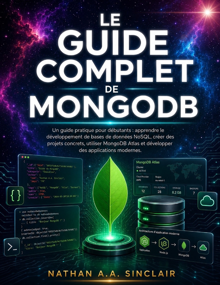 Le guide complet de MongoDB: Un guide pratique pour débutants: apprendre le développement de bases de données NoSQL, créer des projets concrets, utili cover