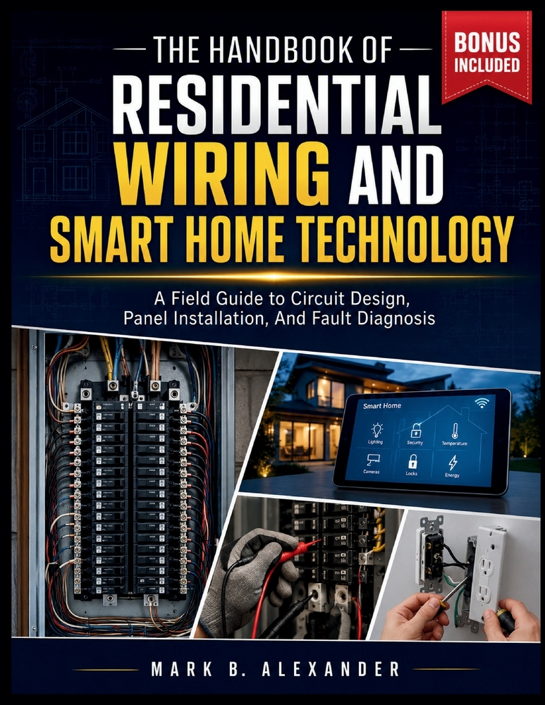 The Handbook Of Residential Wiring and Smart Home Technology: A Field Guide to Circuit Design, Panel Installation, And Fault Diagnosis cover