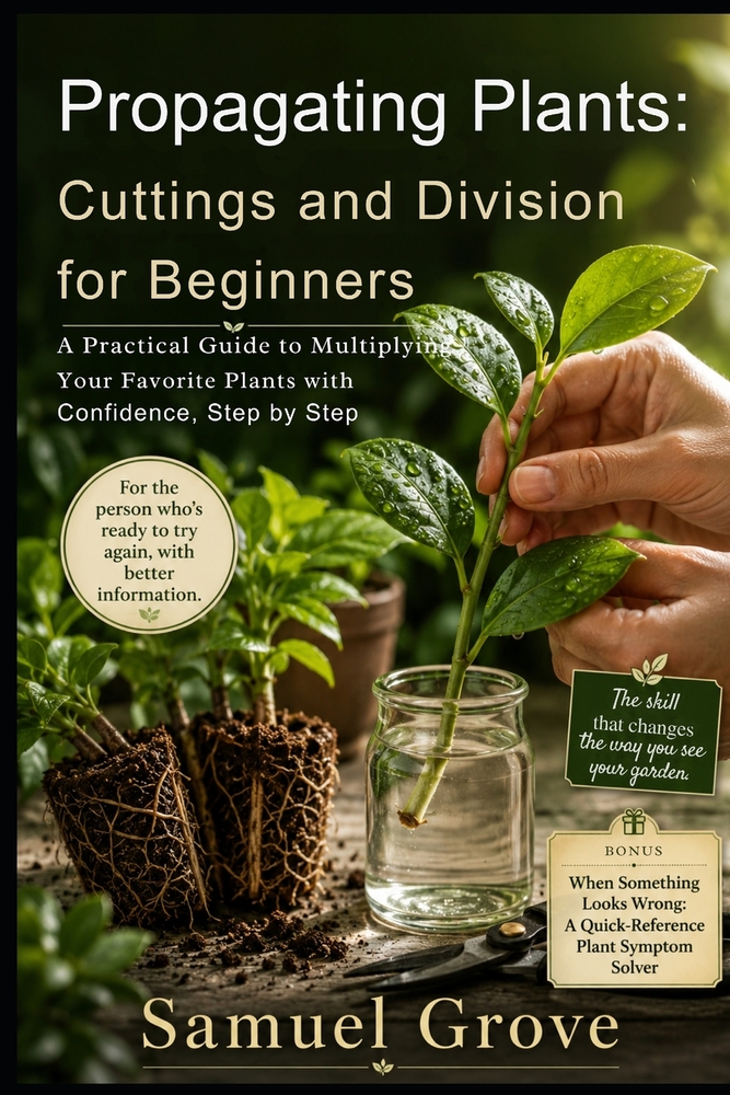 Propagating Plants: Cuttings and Division for Beginners: A Practical Guide to Multiplying Your Favorite Plants with Confidence, Step by Step cover