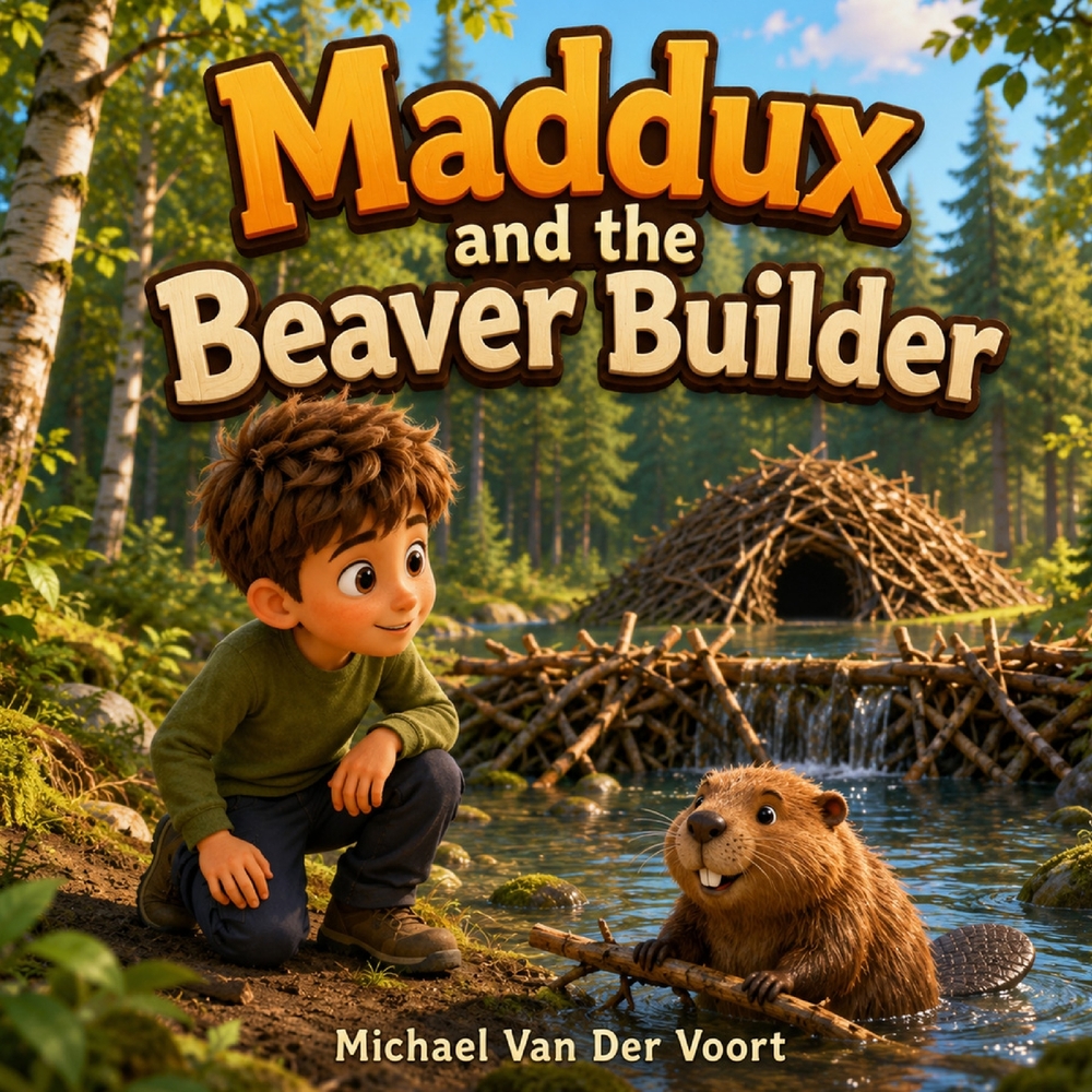 Maddux and the Beaver Builder: Beaver Facts for Kids - Forest Animal Adventure - Dams, Lodges, Teeth, Tails and Amazing Facts - Children's Books Ages cover