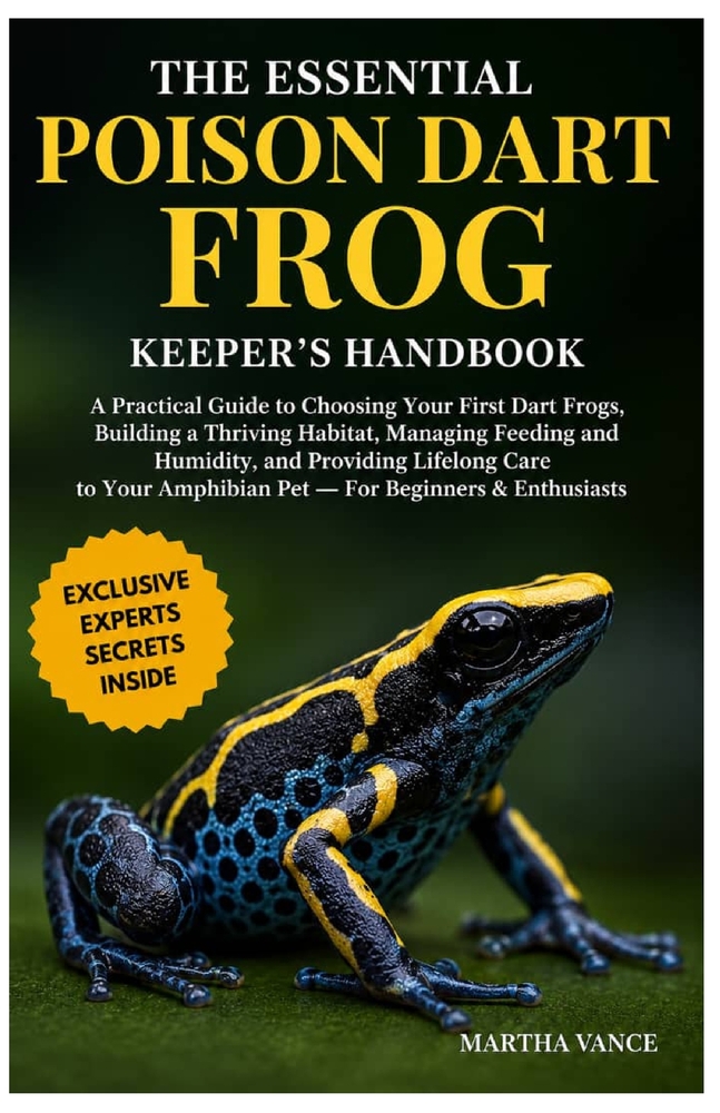 The Essential Poison Dart Frog Keeper's Handbook: A Practical Guide to Choosing Your First Dart Frogs, Building a Thriving Habitat, Managing Feeding a cover