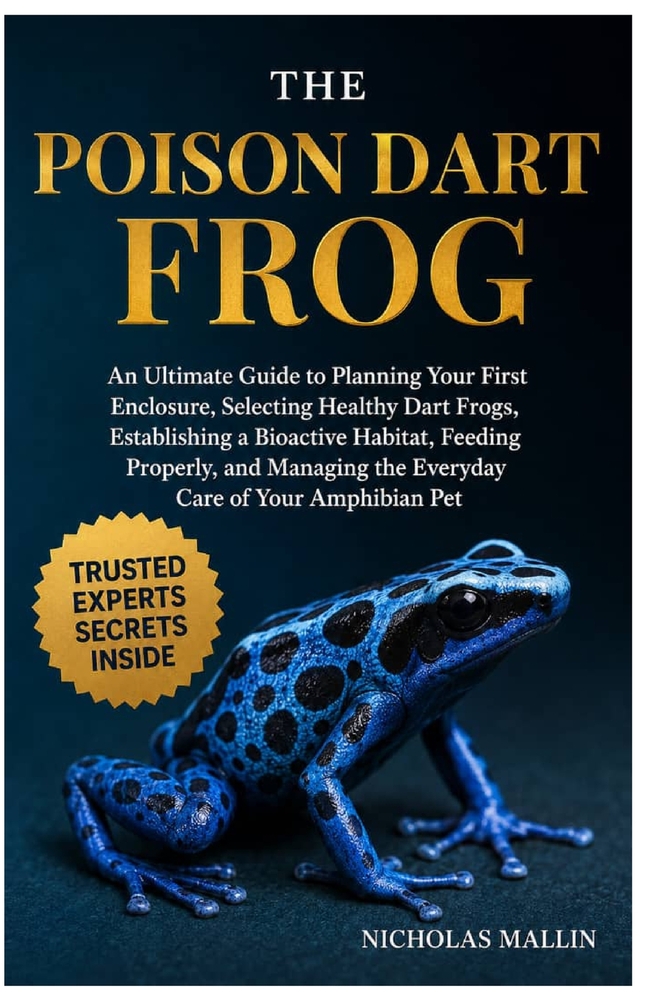 The Poison Dart Frog: An Ultimate Guide to Planning Your First Enclosure, Selecting Healthy Dart Frogs, Establishing a Bioactive Habitat, Feeding Prop cover