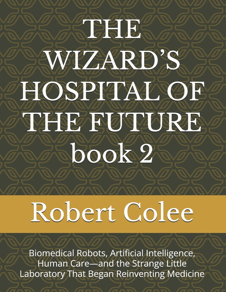 THE WIZARD'S HOSPITAL OF THE FUTURE book 2: Biomedical Robots, Artificial Intelligence, Human Care-and the Strange Little Laboratory That Began Reinve cover
