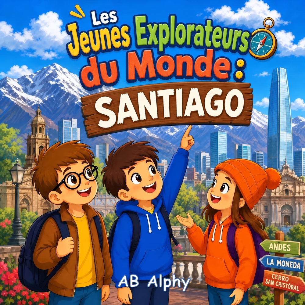Les Jeunes Explorateurs du Monde: Santiago: À la découverte du Chili avec Nora, Max et Leo cover