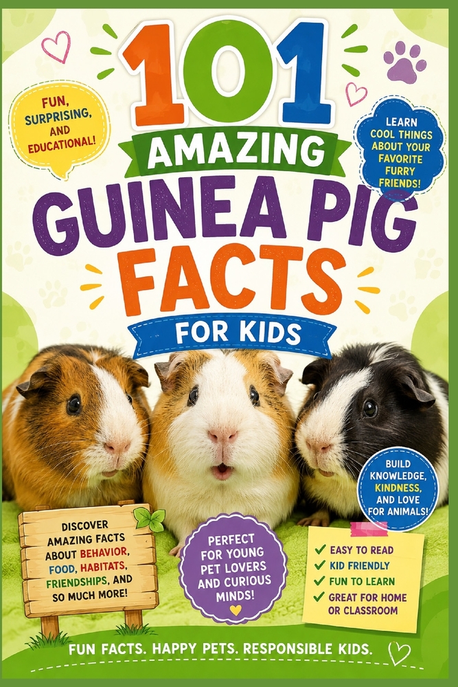 101 Amazing Guinea Pig Facts for Kids: Fun, Surprising, and Educational Facts for Young Pet Lovers cover