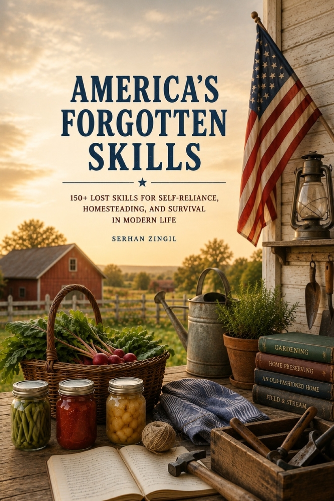America's Forgotten Skills: 150+ Lost Skills Our Grandparents Passed Down for Hard Times, Homesteading, Food Preservation, Frugal Living, and Self-Rel cover