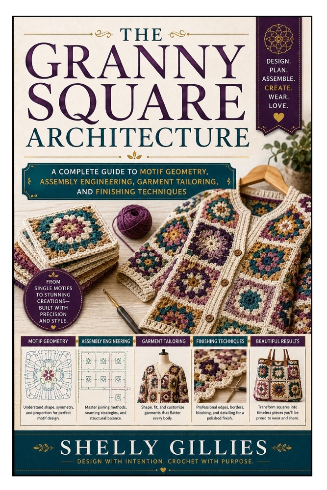 The Granny Square Architecture: A Complete Guide to Motif Geometry, Assembly Engineering, Garment Tailoring, and Finishing Techniques cover