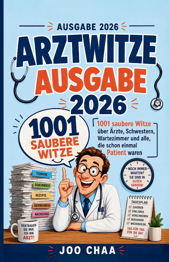 Arztwitze Ausgabe 2026: 1001 saubere Witze über Ärzte, Schwestern, Wartezimmer und alle, die schon einmal Patient waren cover