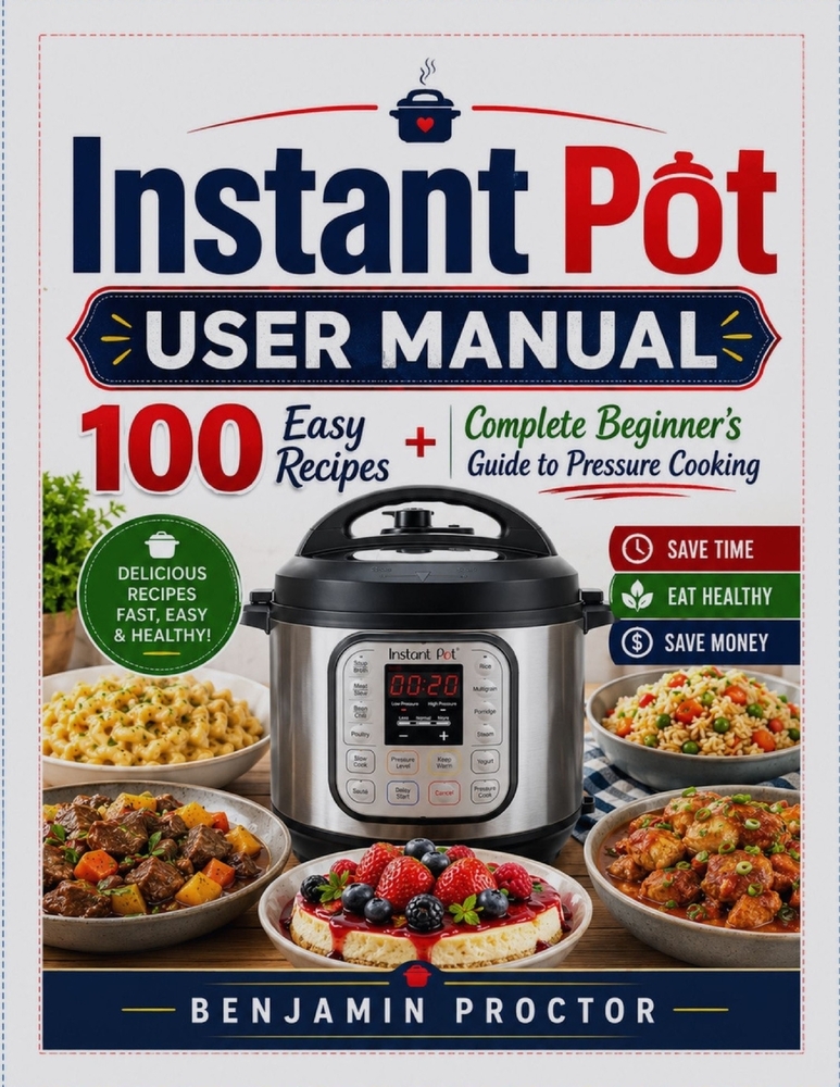 Instant Pot User Manual: 100 Easy Recipes + Complete Beginner's Guide to Pressure Cooking cover