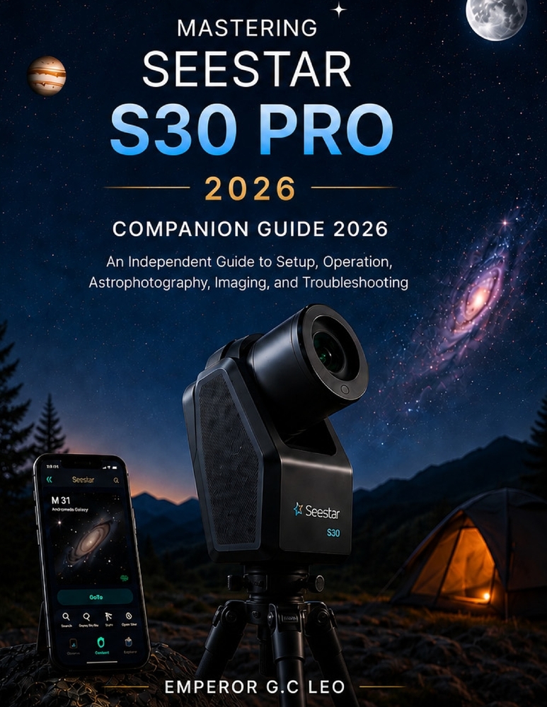 Mastering Seestar S30 Pro 2026: An Independent Guide to Setup, Operation, Astrophotography, Imaging, and Troubleshooting cover